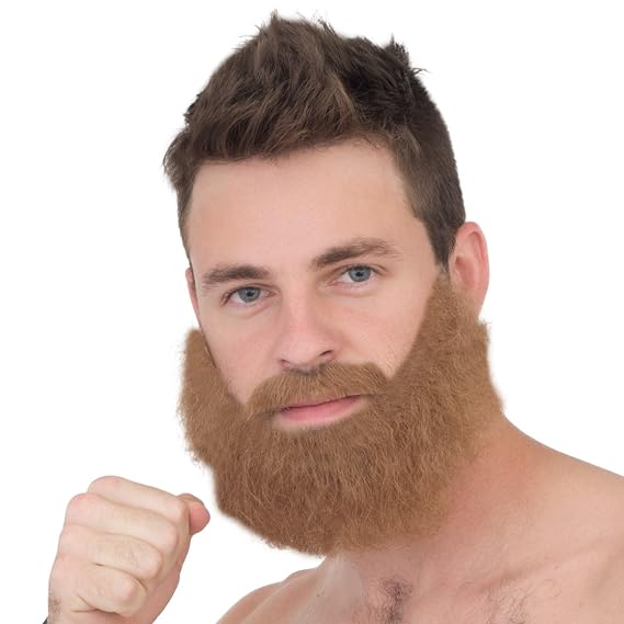 Ginger Beard Fighter Deluxe Halloween Costume Accessory Cosplay