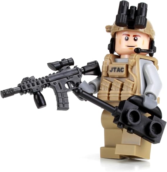 Battle Brick 1.6 Inches Tall JTAC/CCT Air Force Special Forces Value Custom Minifigure | Accessories Made in the USA | Genuine Military Minifig | Great Gift for Ages 10+ to Adult AFOL