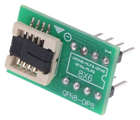 IC Chip Adapter QFN8 WSON8 MLF8 to DIP8 Converter for Circuit Development and Repair for T48 TL866II RT809F CH341A