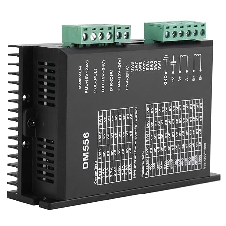 Stepper Motor Driver Controller Board Module 42/57 Stepping Motor Driver Output Current1.0-5.6A 8 Level Adjustable 0.5A Resolution for 3D Printer CNC Machines