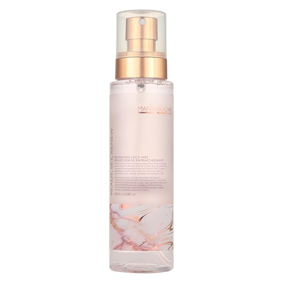 Manna Kadar Beauty Ready, Set, Renew Refreshing Face Mist, 180ml - Sets Makeup & Helps Keep a Flawless Face, Provides Moisture, Keep Skin Hydrated & Healthy, Sea Botanicals, Invigorating, Refreshing