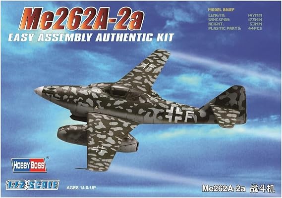 Hobby Boss Me 262A-2a Easy Assembly Kit Airplane Model Building Kit