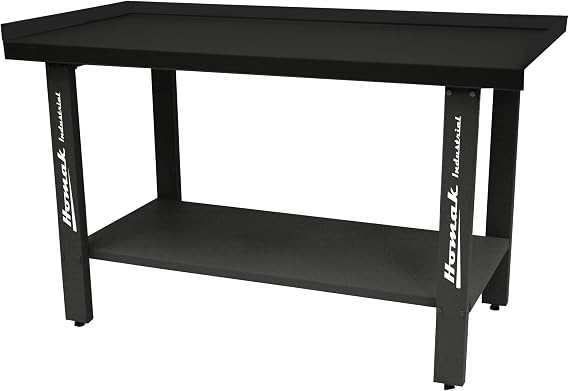 Homak 59-Inch Industrial Steel Workbench, Gray, GW00550150