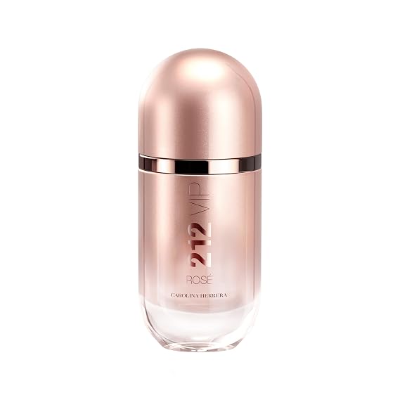 Carolina Herrera 212 Vip Rose Fragrance For Women - Notes Of Bubbly Rose - Seductive Peach Blossom - Fresh, Elegant And Dynamic - Day And Night Wear - Sensual And Feminine Scent - Edp Spray - 1.7 Oz