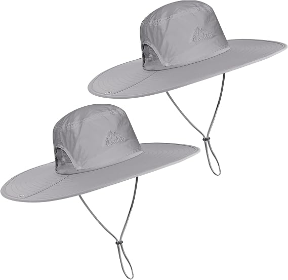 Cooltto L/XL/XXL Wide Brim Sun Hat UPF 50+ UV Protection Boonie Hat