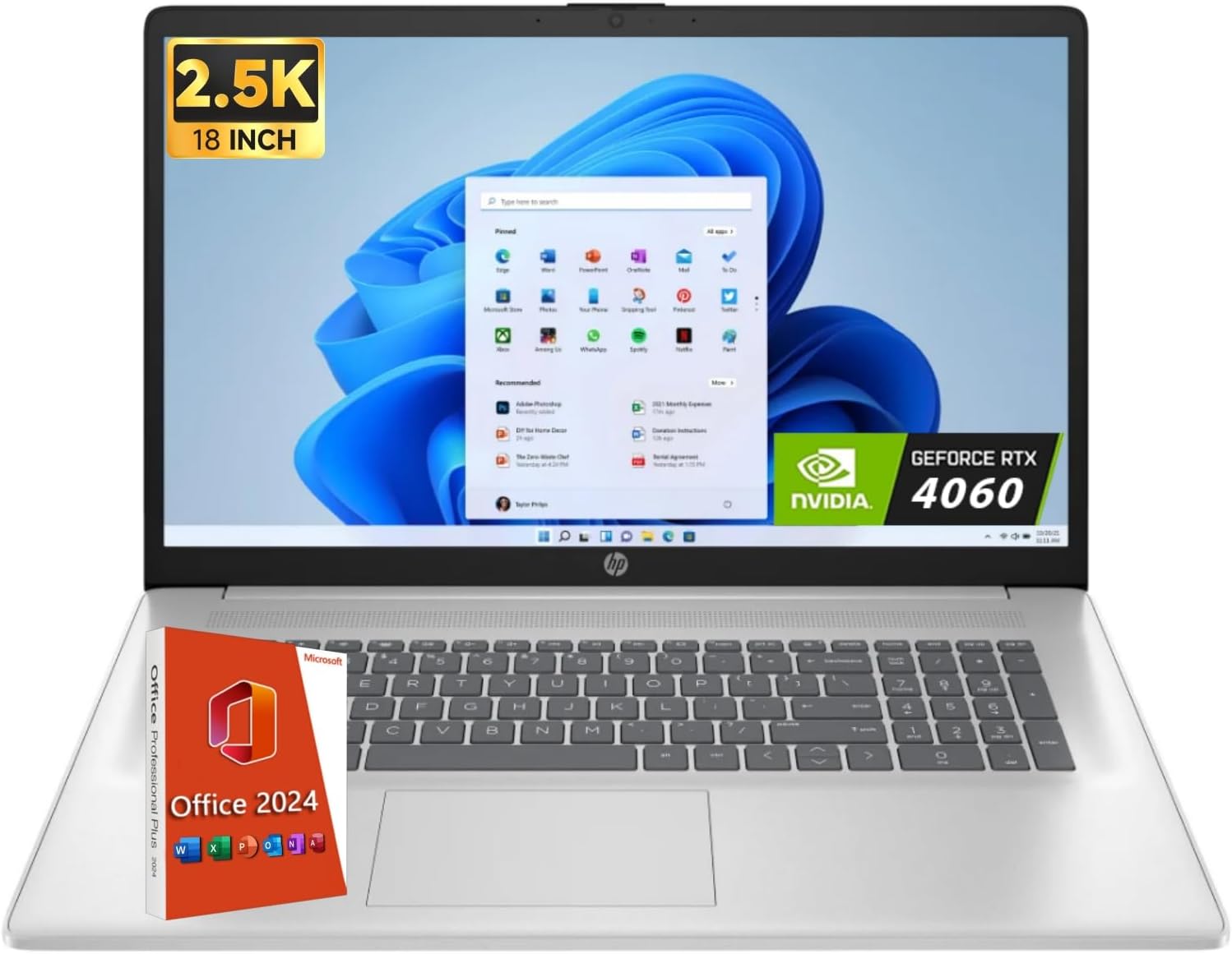 HP 14 inch Laptop, Office 2024, 40