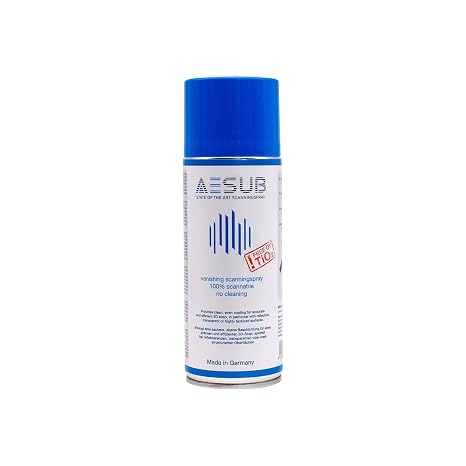 AESUB Blue Spray for 3DMakerpro 3D Scanner, Suitable for Reflective, Transparent Surface or Highly Textured Surfaces 400ml