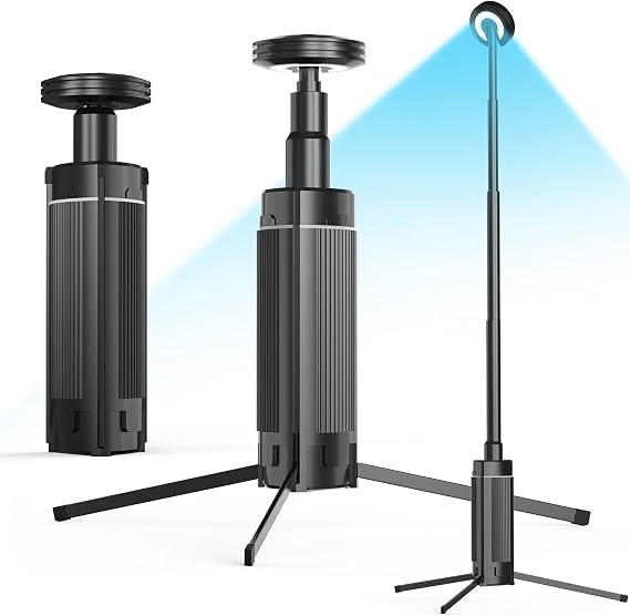 Camping Light 1PCS, Camping Lantern Rechargeable, Led Work Light with Stand Battery Powered 10800mah, Portable Camping Lamp and Flashlight, Camping