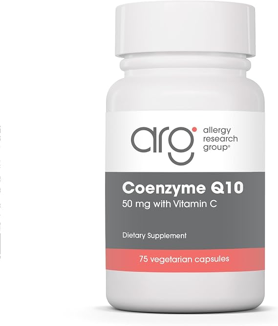 ARG Coenzyme Q10 50 mg Heart Health, 75 Vegetarian Capsules