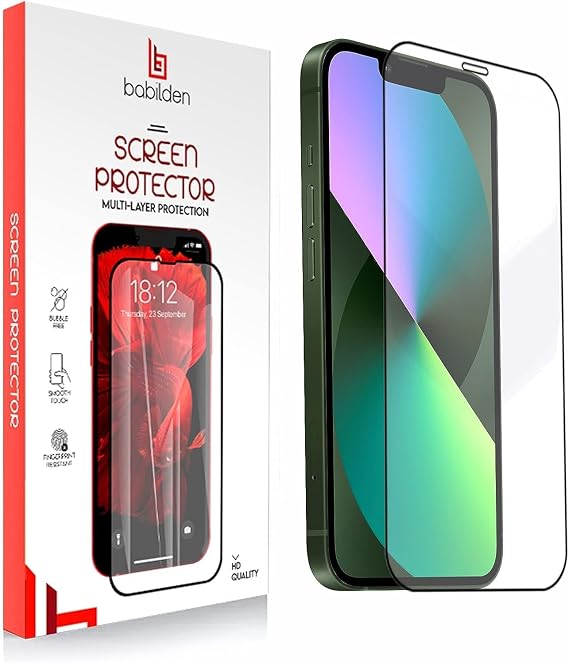 Babilden iPhone 16 Pro / 17 Pro / 17 İle Uyumlu Ekran Koruyucu Uçtan Kenara Tam Kapsama Dayanıklı Temperli Kırılmaz Cam Koruma