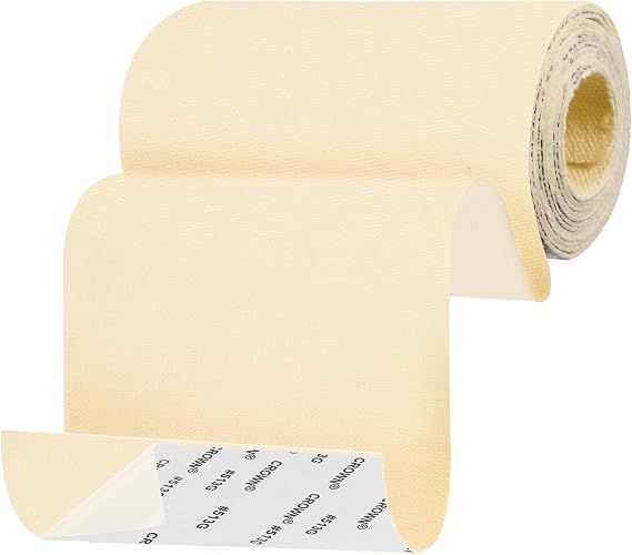 Canvas Patch 4 "x 60 ", Self-Adhesive Waterproof Canvas Patch Set for Repairing Tents, Couch, Boat Covers, Camping Chairs, Awnings, Car Seats.(Beige Yellow)