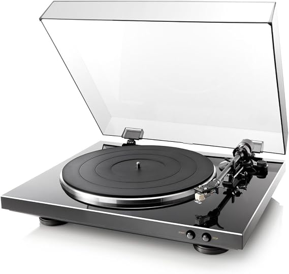 Denon DP-300FK DP-300F Analog Record Player with Phono Equalizer, Full Auto Cartridge Included, Black