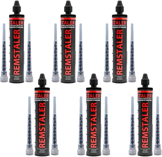 6 x Remstaler composite mortar 300 ml highest quality made in Germany injection mortar assembly mortar styrene-free
