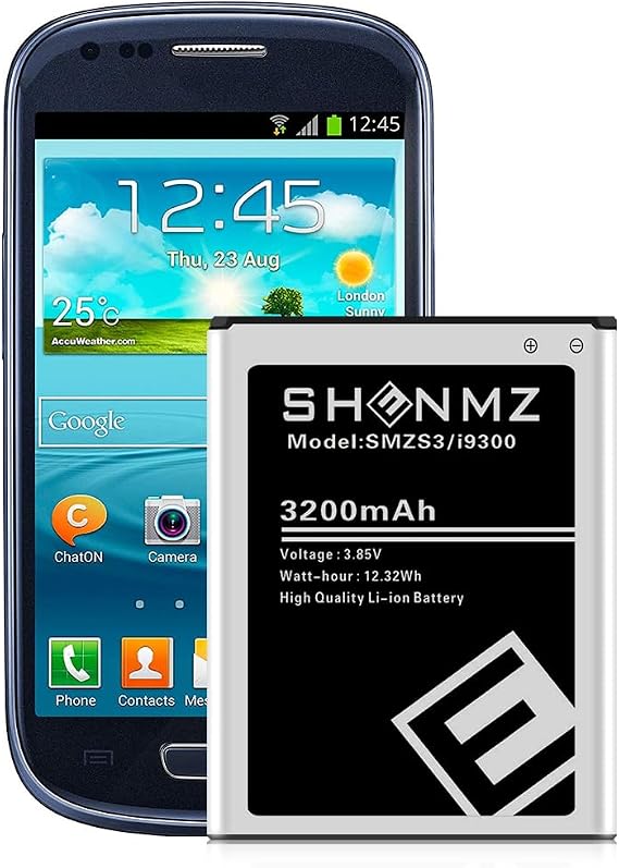 SHENMZ Galaxy S3 Battery, New Upgraded 3200mAh Li-ion Replacement Battery for Samsung Galaxy S3,EB-L1G6LLU,Verizon I535 i9300,T-Mobile T999,Sprint L710,AT&T I747,R530,LTE I9305