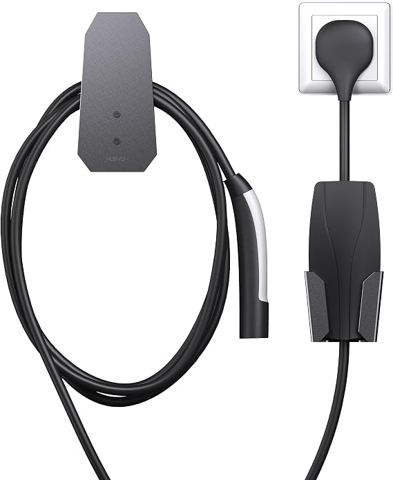 for Tesla Charger Holder for Tesla Mobile Connector Model S Model X Model 3 Model Y Charging Cable Organizer with Wall Mount Bracket Aluminum