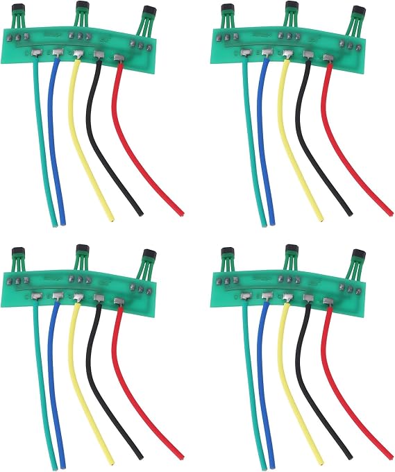 4Pcs Hall Sensor PCB Board 41F for Brushless Hub Motor 120 Degree Sensor Spacing 17mm for E-Bike Scooter