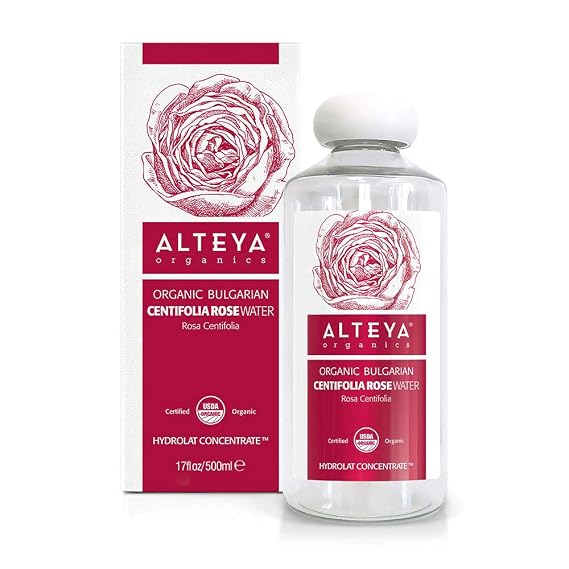 Alteya Organic Centifolia Rose Water Toner USDA Certified Organic 17 Fl Oz
