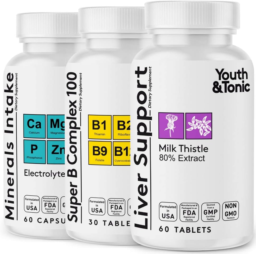 Liver Support & Pleasant Morning Pills | After Party Supplement Kit with Milk Thistle  Electrolytes & B Complex Vitamins Recovery | Rapid Hydration Mental Focus More Energy for a Better You