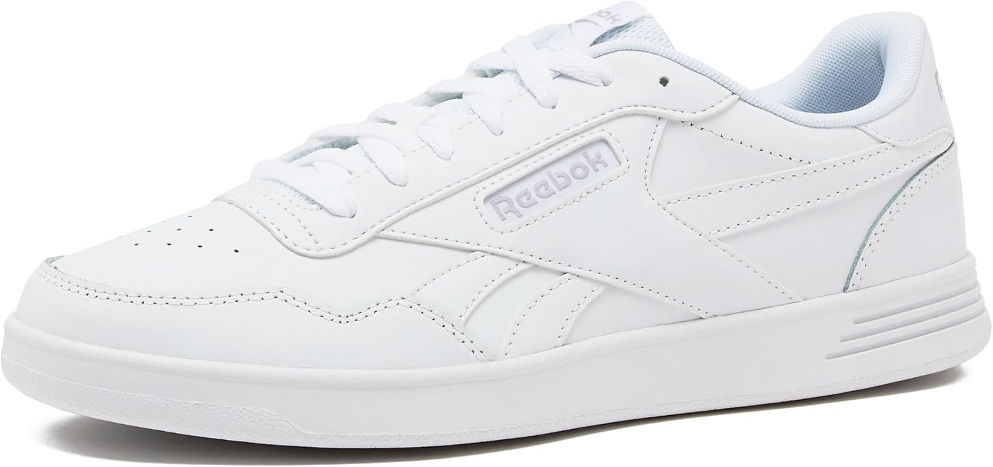 Reebok Court Advance Sneakers for Men - Casual Tennis Mens Shoes Size 6 to 15, White or Black, FFP- Footwear White/Cold Grey 2/Footwear White, 8