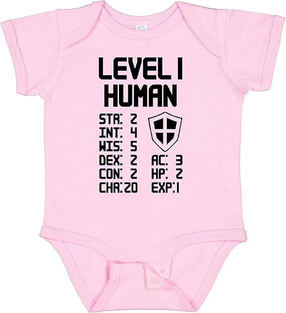 inktastic Level 1 Human Baby Bodysuit