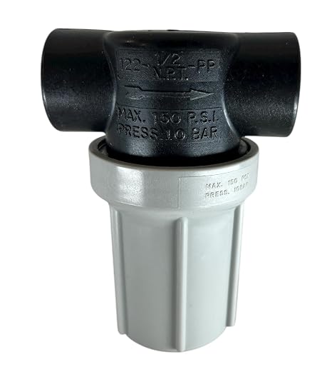 TeeJet AA122-1/2-PP-50 Strainer - Polypropylene