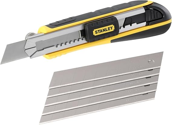 Stanley 010481 FatMax Snap Off Knife 18mm, Schwarz