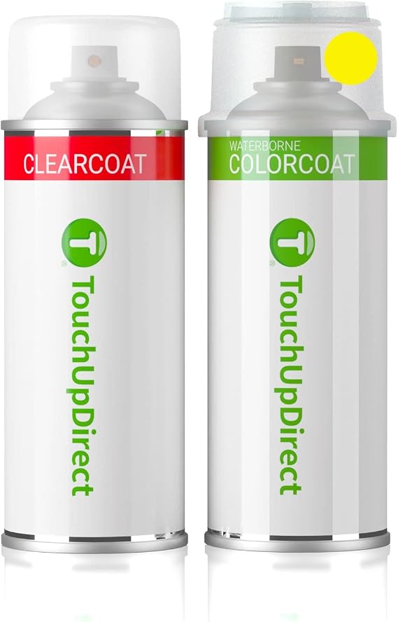 TouchUpDirect BRP022 Sunburst Yellow Compatible with Can-Am Exact Match Touch Up Paint Aerosol - Essential Kit