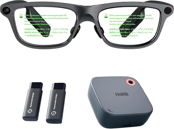 inmo GO3 Smart Glasses with Camera, 98+ Languages Real-Time Translation