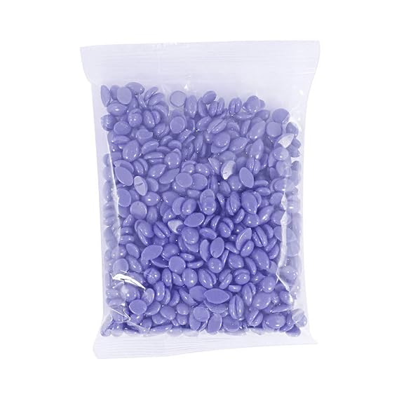 Waxness Lavender Face Hard Wax Sample Size 0.22 lb (100 g) Creamy Stripless Hard Wax for Sensitive Skin, Face, Bikini, Synthetic Resin Formula, Gentle Hair Removal Made in Italy
