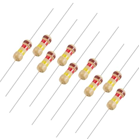 uxcell 100Pcs 120K Ohm Resistor 1/4W 5% Tolerance Carbon Film Resistors