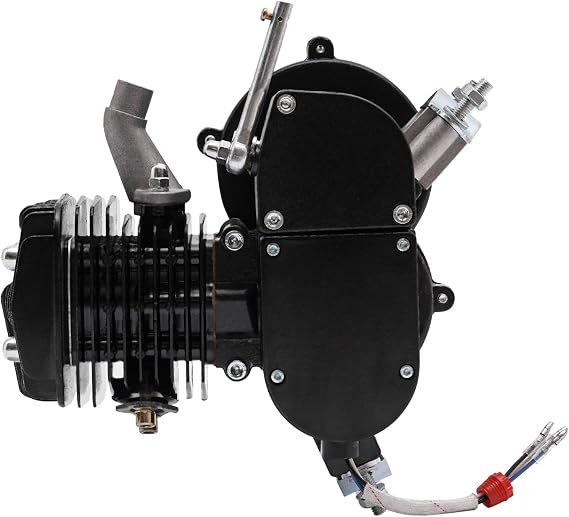 2 Stroke Motor Motorized Bike Kit 80cc Bicycle Engine w/CDI Ignition System 5500rpm, for 26-28" Bikes with V-Frame