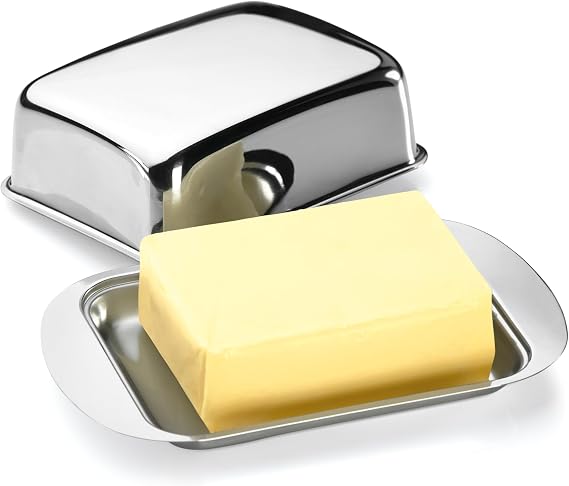 Tescoma Butter Dish Grandchef Assorted 11 x 5 x 17.5 cm Suitable for storing a block of butter in the fridge dishwasher safe product line GrandCHEF [Energy Class A++]