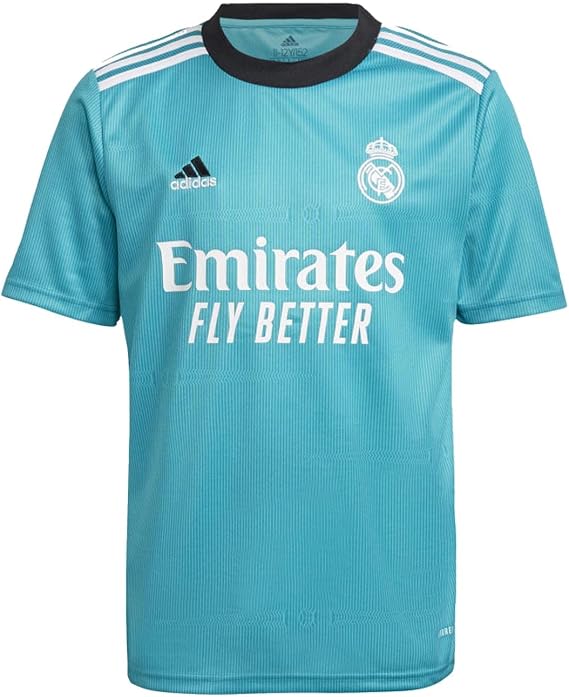 adidas Juniors' Real Madrid Third Soccer Jersey 21/22 (Small)