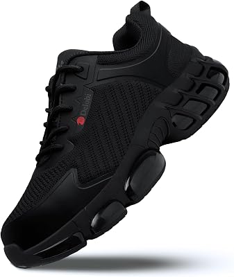 Slip On Steel Toe Shoes for Men Work Safety Sneakers Comfortable Indestructible Industrial Construction Footwear