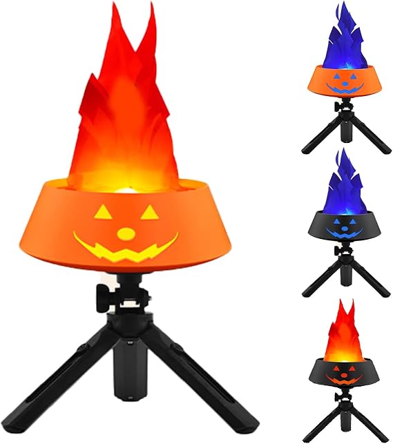 Festival Flame Effect Lamp - LED Flickering Fire Light, USB Powered, Hanging Party/Garden/Christmas/Wedding(A,2500mAh)