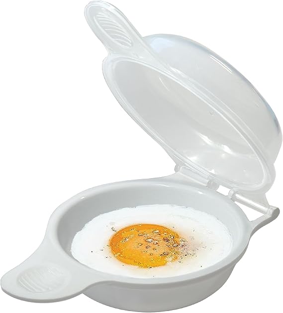 Trenton Gifts Microwave Egg Cooker/Poacher - Easy Scrambled Omelet Maker & Breakfast Cookware - Quick and Convenient Egg Cooking Solution - ONE COOKER