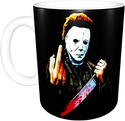 Michael-Myers Christmas gifts holiday birthday gift cup Halloween Movie coffee mug travel mugs