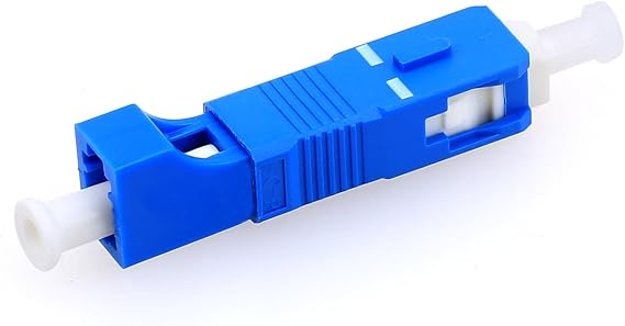 Single Mode 9/125um SC Male to LC Female Hybrid Optic Optical Fiber Adapter Simplex Converter