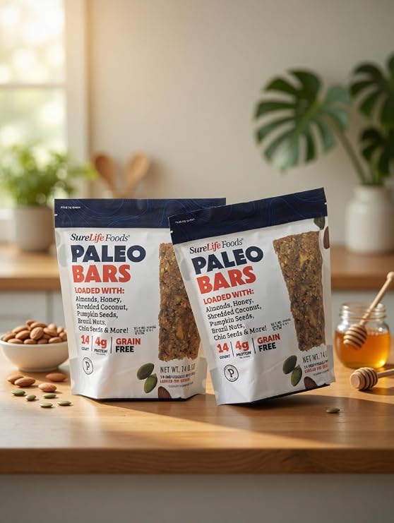 Sure Life Foods Paleo Bars,14 Individually Wrapped