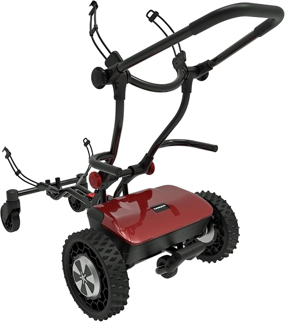 CaddyTrek R2 Electric Golf Follow Cart, Red