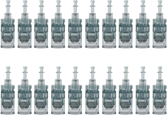 20pcs Nano Replacement Cartridges, Multiple Dermapen Microneedling Cartridges, Professional Dermapen M8 Wireless Derma Roller Pen Replacement