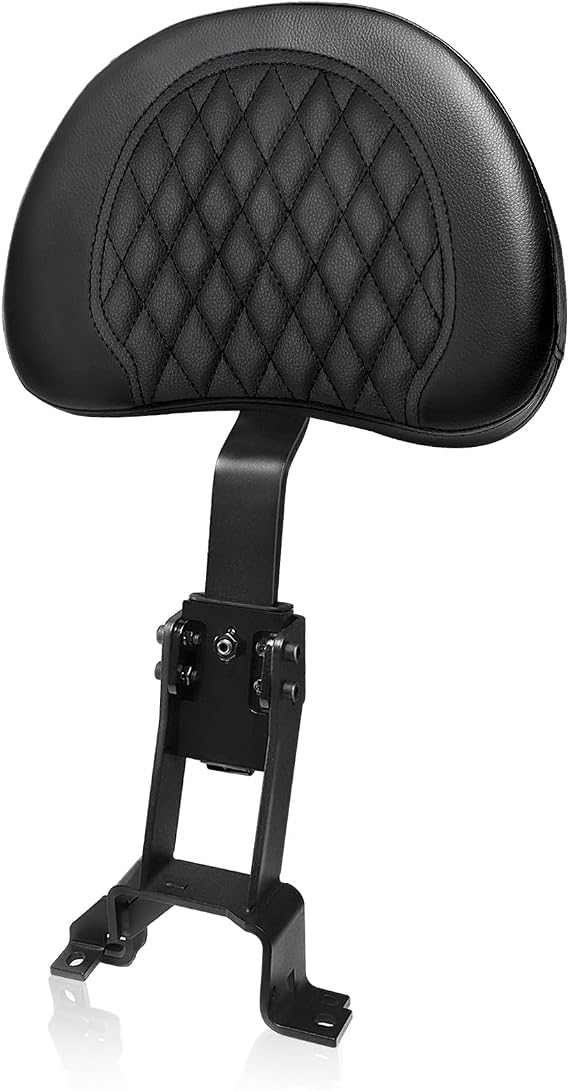 Plug-In Driver Rider Backrest for Indian Adjustable Motorcycle Front Back Rest Pad Mounting Kit Fit Chief Chieftain Roadmaster Springfield 2014-2025 (Not for Indian Chieftain PowerPlus)