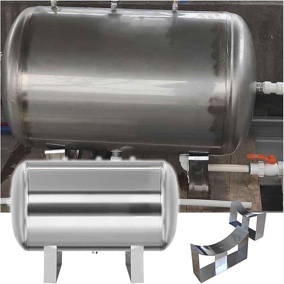 100 160 200 250 300 L Stainless Steel Well Pressure Tank, Water Pressure Tank Corrosion Resistance, Pressure Tank for Industrial/Agricultural & Homes(26.4 Gal)