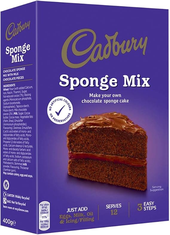 Cadbury Sponge Cake Mix, 400g