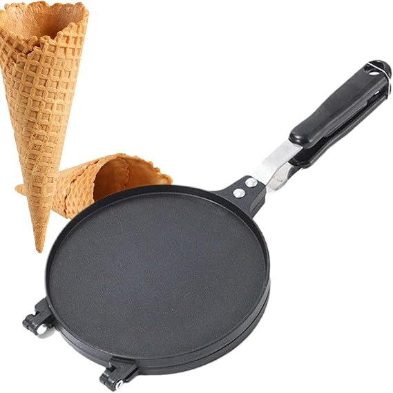 Ice Cream Cone Maker Pan Mold Baking Tools Baker Chips Pastry Crepes