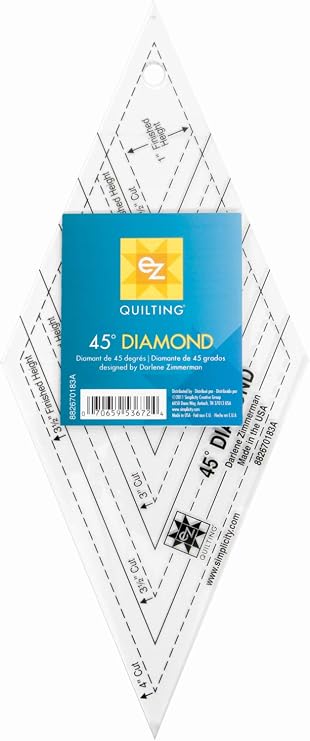 WRIGHTS EZ Quilting 45 degree Diamond Template Tool