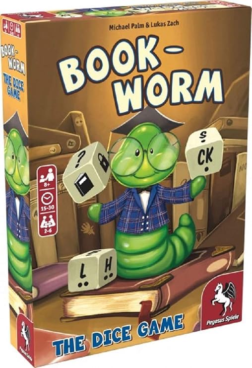 Pegasus Spiele 18335E - Bookworm - The Dice Game