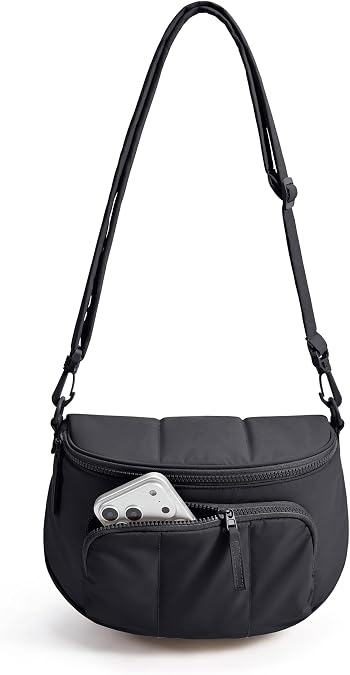 BAGSMART Crossbody Bags for Women, Puffer Cute Bum Bag with Pouch