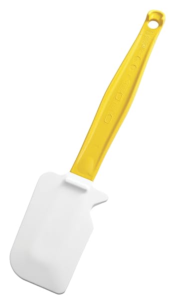 Rubbermaid Commercial Products High Heat Silicone Spatula, 9.5", Yellow Handle, 1981142