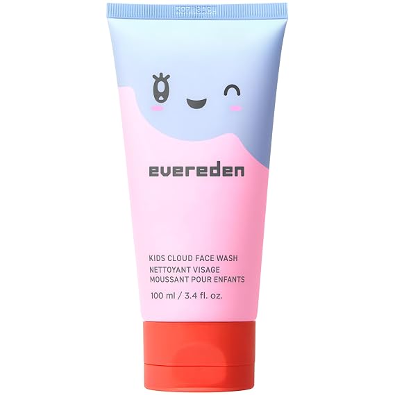 Evereden Kids Cloud Face Wash, Dermatologist-Tested, Sensitive Skin Safe